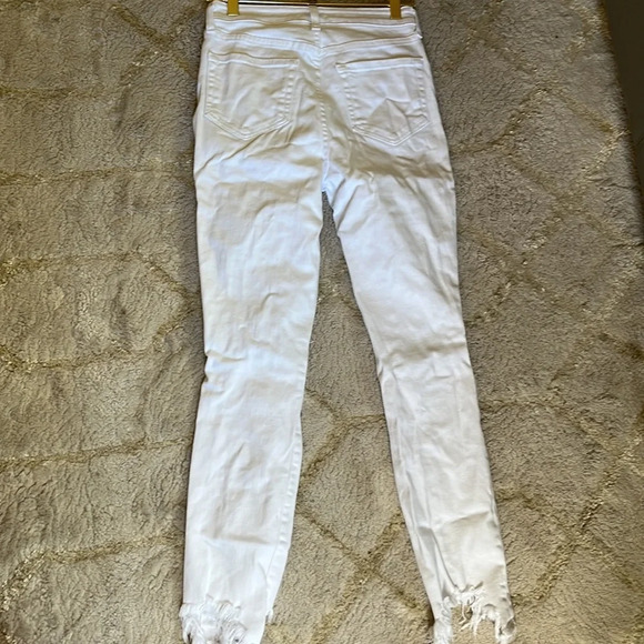 L’Agence White Distressed Skinny Denim Jeans Size 25 - Picture 8 of 9